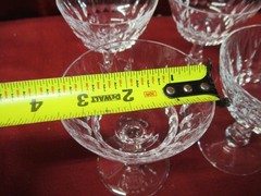 Lot of 4 Vintage Cut Crystal 4.25″ Champagne Sherbet Glasses