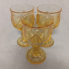 Franciscan Tiffin Cabaret Water Wine Goblets 3 Yellow Cornsilk
