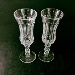 WATERFORD ROYAL TARA CHAMPAGNE FLUTES, Cut Lead Crystal, 7 3/4″, 8 Oz, 2PCS
