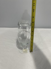 The Bombay Company Water carafe single serving for night stand with cup etched