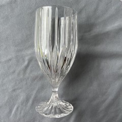 9 Mikasa Park Lane Iced Tea Goblets Set Elegant Crystal Clear Cut Rib Stemware