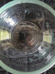 Vintage Clear Whisky or Stemless Wine Glass • 3″ Tall