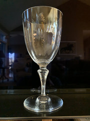 Set of 9 Baccarat Monte Carlo Crystal Tall Water Glasses