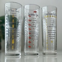 Vintage Libbey Drink Recipe Cocktail Glasses