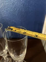 MIKASA PARTHENON Champagne GLASSES SET OF 2 Clear COLUMN