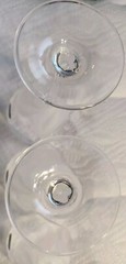 NIB 6 Cristal DArques JGDurand Florence Satine Crystal Wine/Water 7.5″X3.5″ 971G