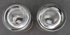 Set Of 2 Vtg SILVER Fade Grape Glasses Highball and Ice Bucket Mercury Ombre MCM