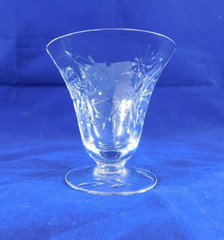 Vintage Tiffin-Franciscan 15071-5 Oyster or Fruit Cocktail Glass Optic Cut Star