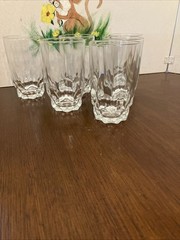 Set Of 6 Arctic Arcoroc juice glasses tumblers 6.5 oz France 4 3/4” T