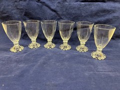 Set of 6 Candlewick Style Water Goblets 4 1/2″ Anchor Hocking Berwick Boopie