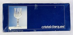 cristal d’argues LONGCHAMP 25 cl Wine Glasses Set of 6 In Box!
