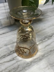 Interglass Italy Crystal Wine Glass 24 Gold Trim