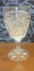 Crystal D’Adriana «Luna» Clear 6.5″ Claret Wine Water Glass Goblet Stemware