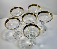 Tiffin-Franciscan Melrose 6-3/8 Inch Saucer Champagne / Sherbet Glass – Set Of 6