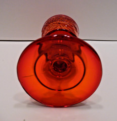 L.G. Wright Ruby Red Glass Strawberry & Currant 1) Goblet 1) Wine Glass Fenton