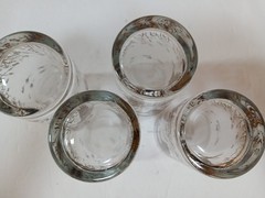 New Vtg Set Of 4 Libbey Canadian Geese In Flight High Ball Glass 12 Oz