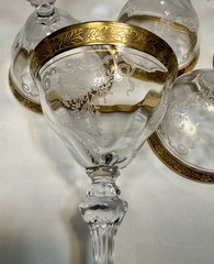 Tiffin-Franciscan Melrose 6-3/8 Inch Saucer Champagne / Sherbet Glass – Set Of 6