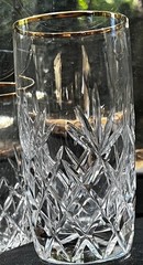Lenox USA Cut Crystal Glasses with Gold Rim – Set of 4 (Tumblers)