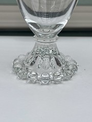 Vintage Anchor Hocking Boopie Clear Water Clear Glass Cut Circles