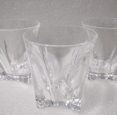 NWOT 4 Mikasa MOTION Crystal Whiskey Bourbon Dbl Old Fashioned Glasses