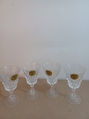 Tuilleries Villandry Cristal D’Arques Durand Cordial Iiquor Glass Set Of 4 New