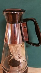6 Cup Vintage Pyrex Nescafe Coffee Maker with Coffee Warmer 1955