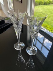 Set of 8 Waterford Champagne Toasting Flutes Millennium Collection (SEE VIDEO)