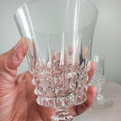 Vintage W.M. Dalton French Lead Crystal Goblets SET OF 8 in Original Boxes No 1