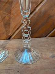 Set of 2 Vintage 2000 Champagne Flutes France, 10 1/4″ tall
