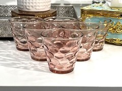 Glass Cup 5 Sets 5 Colors Gift Box 30 Tumblers Daily use Water Juice Soda Tea