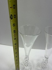 D’Arques Millennium 2000 Glass Champagne Flute Vintage Set of 2 In Original Box
