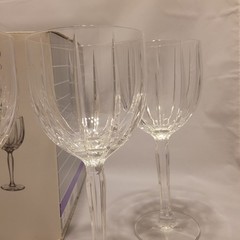Waterford Marquis Omega All Purpose Crystal Wine Glasses 8.5″ H Original Box