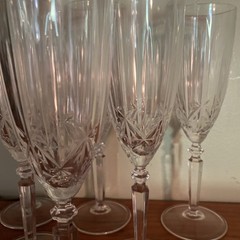 Oneida Orchestra Crystal Champagne Flutes – set of 6