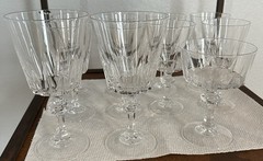 Vintage Esprit By Princess House Crystal Stemware Lot Of 11