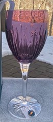 Waterford Crystal Winter Wonders Midnight Frost Lilac Wine Goblet New in Box