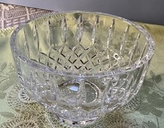 Beautiful Signed TIPPERARY IRELAND Lead Crystal Heavy Thick 4″ Bowls, Set of 2
