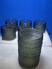 Fortress’s Jupiter Green Pebble Textured Tumblers Cornflower Set Of 6