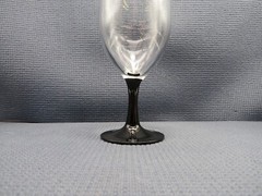Cris d’Arques Crystal Domino Signature Black Iced Tea Goblet 8 5/8″ x 2 5/8″
