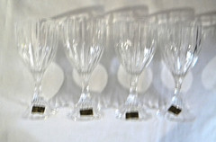 Mikasa Park Lane Crystal Wine Glasses, Set Of 4, SN101/003, New, Open Box