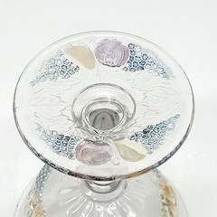 Westmoreland Della Robbia Flashed Champagne Sherbert 6 Glasses 4 3/4″TX3 5/8″D