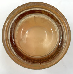 Dugan Marigold Carnival Glass Lattice & Daisy Tumbler