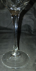Cristal D’Arques-Durand Junon Pattern Wine Glasses / Cut Swirl / Set of 6