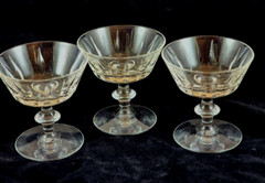 Libbey Champagne/Dessert/Sherbet (3) Raleigh Glasses