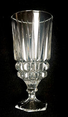 Fostoria Heritage Lead Crystal Footed 10 oz Iced Tea / Water Glasses, Set Of 8