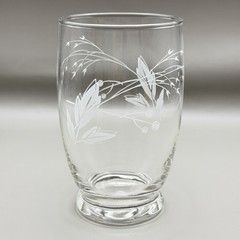 Vintage MCM Frosted White Leaf & Berry Footed Juice Glasses – Set of 4