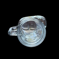 Vintage Anchor Hocking Glass Cowboy Boot Mug Beer Clear Embossed Western 6”