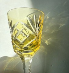 FABERGE CRYSTAL NA ZDOROVYE SET OF 4 LIQUEUR/CORDIAL COLORED GLASSES, RARE, NEW