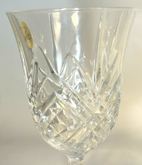 Set of 2 Crystal D’Arques 24 Lead Crystal Wine Glasses/ Water Goblets France