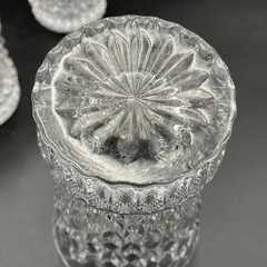SET 5 Stuart REGENCY Highball Crystal Glasses Criss Cross Cuts 6 1/8″ No Chips