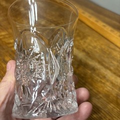 (1) Tumbler 4″ American Brilliant Period cut glass crystal geometric